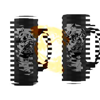 パグ 犬 デザイン ベージュ 犬 ラブ カーリン かわいい パグ コーヒーマグ - Kawaiitshirt