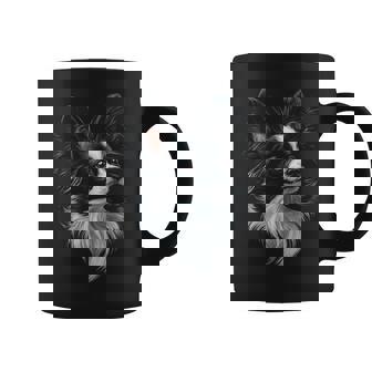 パピヨン 犬 モチーフ ペット アート パピヨン コーヒーマグ - Kawaiitshirt