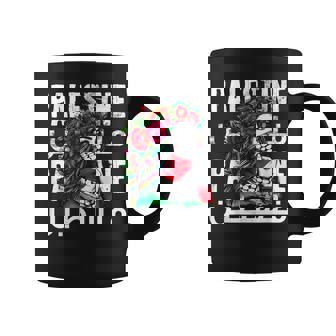 パレスチナのバンダナを持つパレスチナの少女 パレスチナ人 コーヒーマグ - Kawaiitshirt