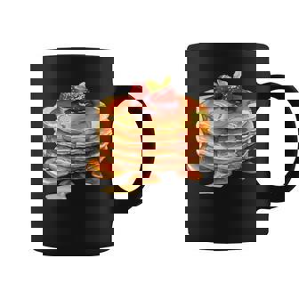 パンケーキシロップ 水彩食品 朝食 ストロベリースイーツ コーヒーマグ - Kawaiitshirt