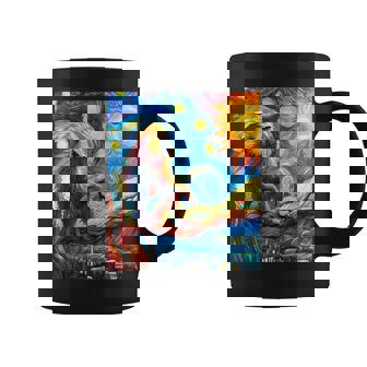 ヒヒ猿 星月夜 絵画 コーヒーマグ - Kawaiitshirt