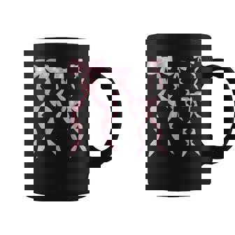 ファンシーピンクのリボンデザイン。 コーヒーマグ - Kawaiitshirt