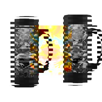 ファンタジー キュート イエロー カエルの太陽 コーヒーマグ - Kawaiitshirt