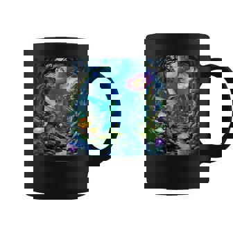 ファンタジー グリーン 鳥 花 コーヒーマグ - Kawaiitshirt