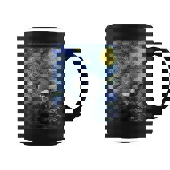 ファン・ゴッホの星月夜鳩のミームペインティング コーヒーマグ - Kawaiitshirt