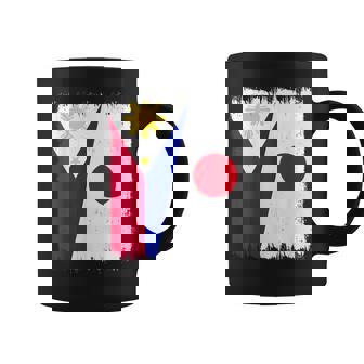 フィリピン 日本 ハーフフラッグ ウェア フィリピン ジャパニーズルーツ コーヒーマグ - Kawaiitshirt