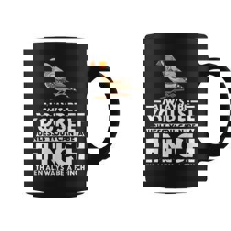 フィンチになれない限り、自分らしくいてください 面白いキンカチョウ コーヒーマグ - Kawaiitshirt