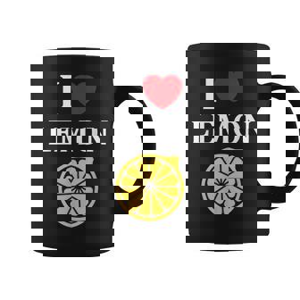 フルーツ レモン 面白いユーモア かわいい シンプル 小さなレモン I Love Lemon コーヒーマグ - Kawaiitshirt