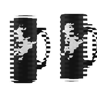 フレンチブルドッグ ヨガポーズシャツ 愛のハートフレンチギフト付き コーヒーマグ - Kawaiitshirt