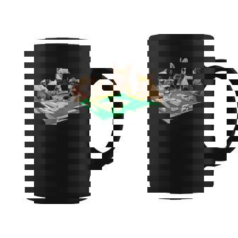 フレンチブルドッグ 犬 麻雀 面白いtシャツ メンズ おもしろ 面白い 服 おもしろグッズ ネタ 雀士 コーヒーマグ - Kawaiitshirt