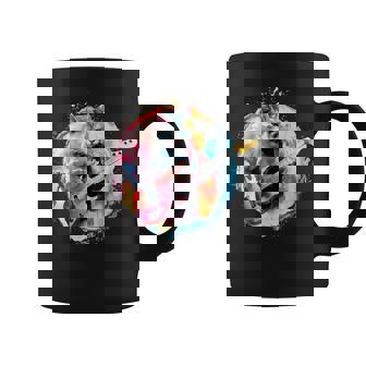 ベースギターを弾く猫水彩グラフィックデザイン コーヒーマグ - Kawaiitshirt