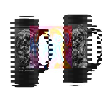 ボクサー 犬 カラフル イラスト グラフィック コーヒーマグ - Kawaiitshirt