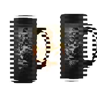 ボストンテリア モナリザ 絵画 アート 犬 ママ お父さん コーヒーマグ - Kawaiitshirt