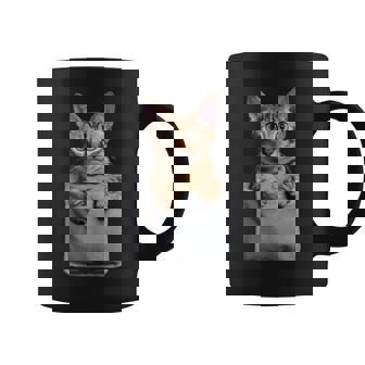 ポケットに入ったアビシニアン猫 コーヒーマグ - Kawaiitshirt