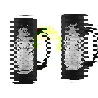 ポケットに入ったカエルのシャツ 面白いカエルのtシャツ カエルの恋人 コーヒーマグ - Kawaiitshirt