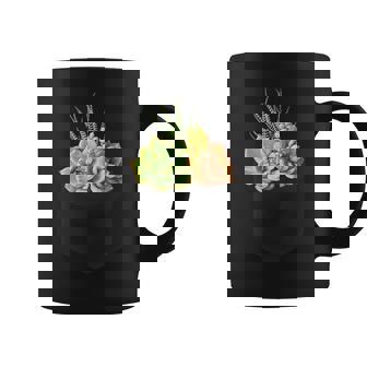 ポケットに入った多肉植物、胸にエケベリアセダム コーヒーマグ - Kawaiitshirt