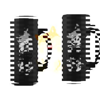 ポケット柴犬 足 かわいい犬 秋田犬愛好家 ギフト コーヒーマグ - Kawaiitshirt