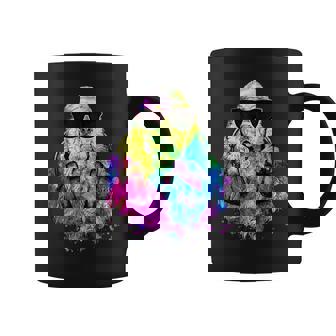 ポップアート アメリカンコッカー スパニエル 犬のポートレート ヘッドフォン付き コーヒーマグ - Kawaiitshirt