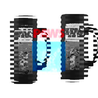 ポーズ（猫の足） かわいいパロディトップ コーヒーマグ - Kawaiitshirt