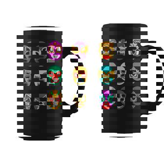 マスク・オブ・レジェンド レトロ・ルチャ・リブレ コーヒーマグ - Kawaiitshirt