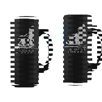 マリーナベイサンズ、マーライオンのスカイラインデザイン、象徴的なシンガポール コーヒーマグ - Kawaiitshirt