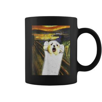 マルチーズ 面白いtシャツ 犬 ムンクの叫び かわいい メンズ 子供 おもしろ 服 グッズ ネタ わんこ コーヒーマグ - Kawaiitshirt