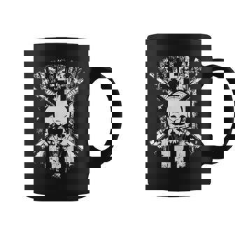 ミリタリー スカル シャツ メンズ コーヒーマグ - Kawaiitshirt