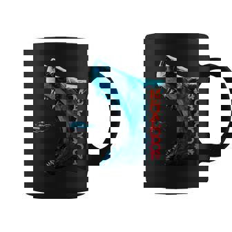 メガロドン モチーフ 原始のサメ サメ 鮫 略奪的な魚 背びれ メガロドン コーヒーマグ - Kawaiitshirt