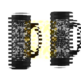 メキシカンテナンゴスのメキシカンゴールド刺繍プリント。 コーヒーマグ - Kawaiitshirt