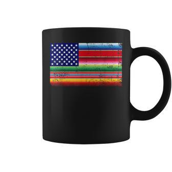 メキシコ アメリカ 国旗 アメリカ セラペ シンコ デ マヨ パーティー コーヒーマグ - Kawaiitshirt