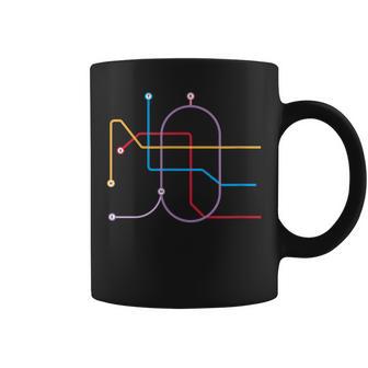 メトロ 名古屋 全線 線路図 列車 地下鉄 コーヒーマグ - Kawaiitshirt