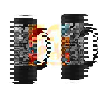 モダン 抽象 パターン ボーホー 抽象 幾何学 コーヒーマグ - Kawaiitshirt