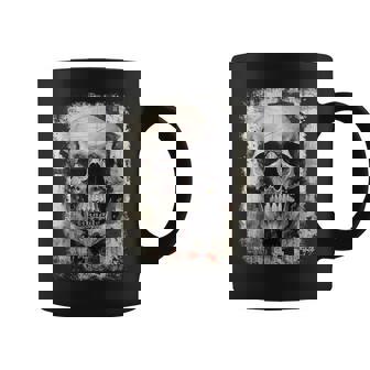 モダンなヒップホップ、レトロ、ヴィンテージ、エッジの効いた Y2k Hip Hop アーバン ストリートウェア、スカル コーヒーマグ - Kawaiitshirt