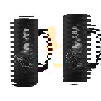 モナリザ 面白いtシャツ ジム 筋トレ ダイエット メンズ おもしろ 面白い 服 おもしろグッズ ネタ コーヒーマグ - Kawaiitshirt