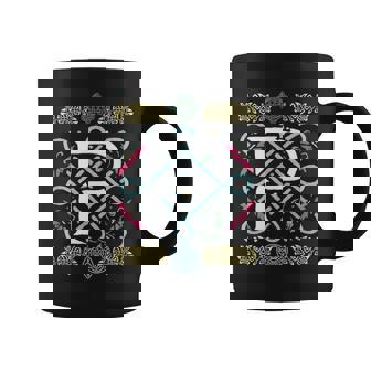 モノグラム 文字 P ケルト ヴィンテージ レトロ コーヒーマグ - Kawaiitshirt