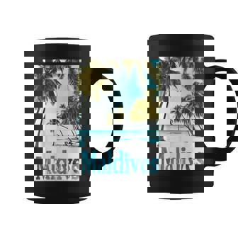 モルディブ島 ビーチ 熱帯風景 旅行 お土産 コーヒーマグ - Kawaiitshirt