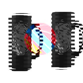 モンゴルの国旗が付いたバスケットボールボール コーヒーマグ - Kawaiitshirt