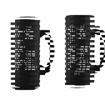 モールス符号tシャツ 国際モールス符号アルファベットシャツ コーヒーマグ - Kawaiitshirt