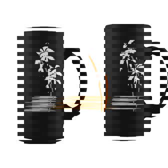 ヤシの木 夏 カラフル 胸 プリント ホリデー コーヒーマグ - Kawaiitshirt