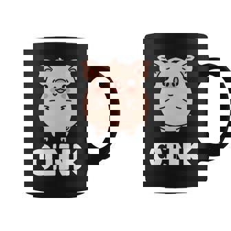 ユーモア豚 ミニマリスト かわいい 面白い豚 長袖tシャツ コーヒーマグ - Kawaiitshirt