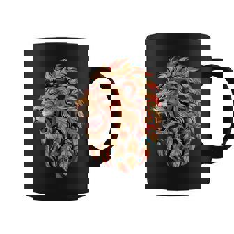 ライオン インディアン 部族 アート ネイティブアメリカン コーヒーマグ - Kawaiitshirt