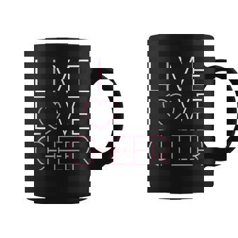 ライブ ラブ チアガール チアリーディング隊 チアリーダーチーム コーヒーマグ - Kawaiitshirt