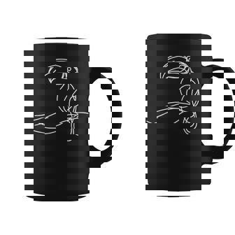 ラインアート 鳥類学者オオハシ コーヒーマグ - Kawaiitshirt