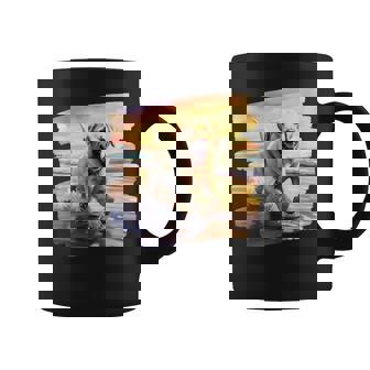 ラブラドールオンザビーチ、ラボ、犬、ラブラドール子犬 コーヒーマグ - Kawaiitshirt