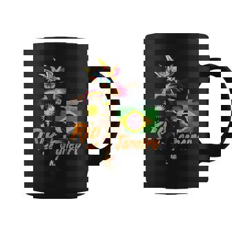 リオデジャネイロブラジルヴィンテージサンバカーニバルダンサーと旗 コーヒーマグ - Kawaiitshirt