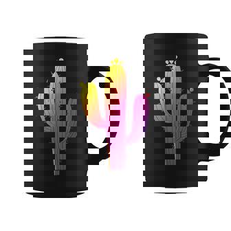 レインボーサボテン 砂漠の夕日と太陽の雰囲気 コーヒーマグ - Kawaiitshirt