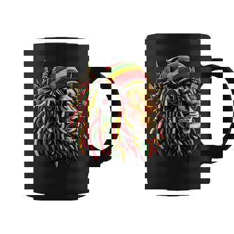 レゲエ服 メンズ ルーツ ラスタライオン 420 ジャマイカ コーヒーマグ - Kawaiitshirt