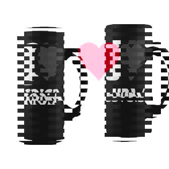 レッドハート I Love Honoka コーヒーマグ - Kawaiitshirt