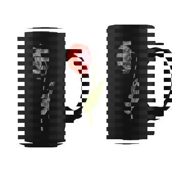 レッドポピーフラワー ボタニカルポピー レッドポピー コーヒーマグ - Kawaiitshirt