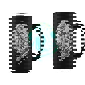 レトロ スケーター オバケ スカル スケートボード ハロウィン 不気味 スケルトン 骸骨 面白い ギフト ストリート コーヒーマグ - Kawaiitshirt